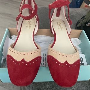 Anthropologie Seychelles Suede Persona Flats never worn